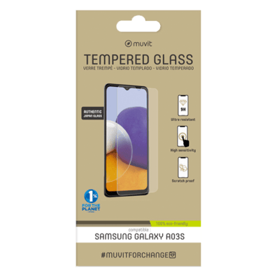 Samsung Galaxy A03s Tempered 2.5D Screen Glass By Muvit | BITĖ